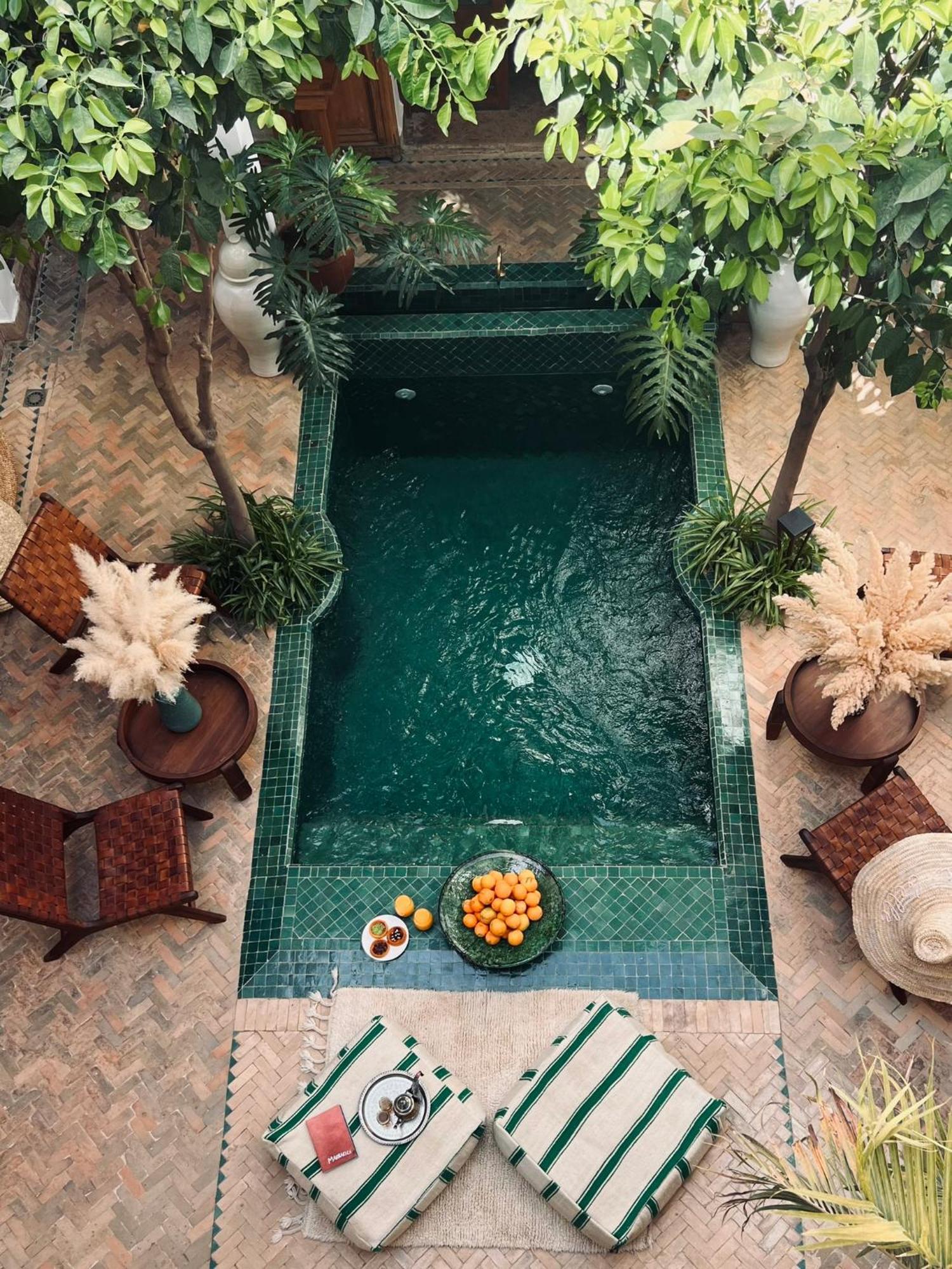 Riad Prive Sadaka Bassin Rooftop 马拉喀什 外观 照片