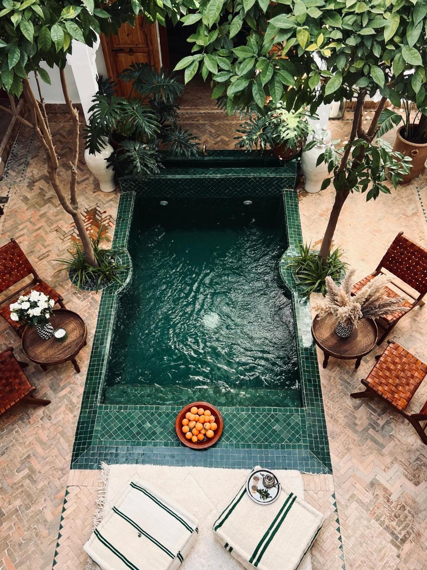 Riad Prive Sadaka Bassin Rooftop 马拉喀什 外观 照片